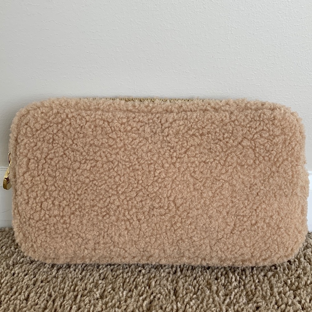 Stoney Clover Lane Hazelnut Sherpa Small Pouch